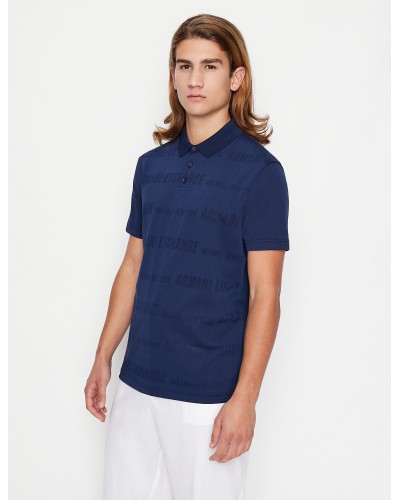 ARMANI AX POLO M/CORTA  22% POLYESTER, 78% COTTON.15BF MEDIEVAL BLUE