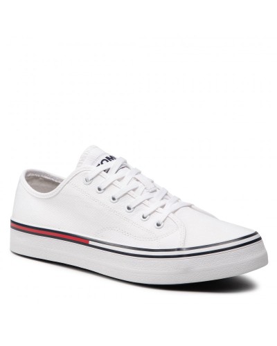 TOMMY HILFIGER SCARPE SNEAKER TOMMY JEANS ESSENTIA, YBR.YBR WHITE