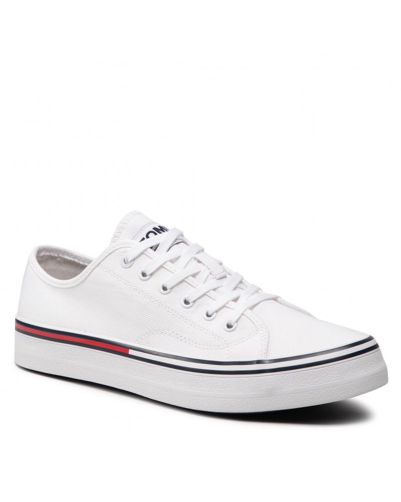 TOMMY HILFIGER SCARPE SNEAKER TOMMY JEANS ESSENTIA, YBR.YBR WHITE