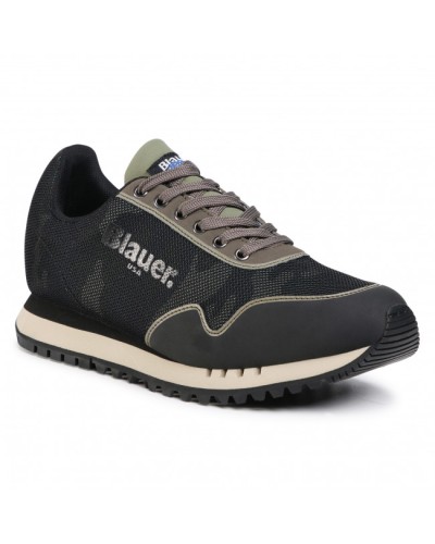 BLAUER SNEAKERS CAMOUFLAGE MESH RUNNING.MIL MILITARY GREEN