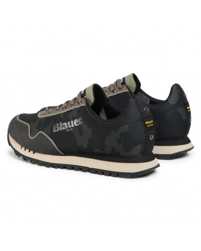BLAUER SNEAKERS CAMOUFLAGE MESH RUNNING.MIL MILITARY GREEN