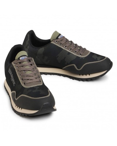 BLAUER SNEAKERS CAMOUFLAGE MESH RUNNING.MIL MILITARY GREEN