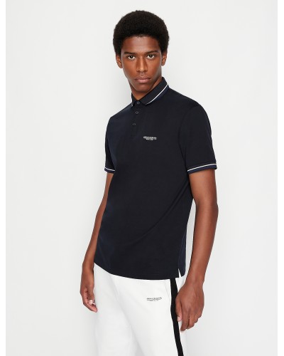 ARMANI AX POLO M/CORTA  100% COTTON.1583 DEEP NAVY