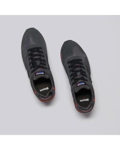 BLAUER SNEAKERS SUEDE MESH/RUNNING.DKG DARK GREY