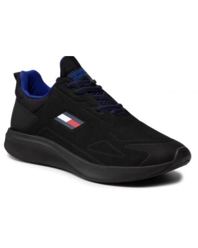 TOMMY HILFIGER SCARPE  SNEAKERS  TS PRO PERF.BDS BLACK