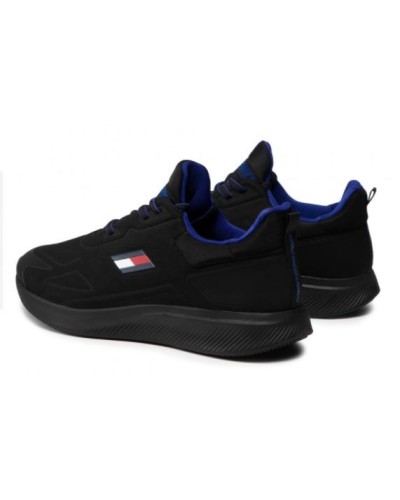 TOMMY HILFIGER SCARPE  SNEAKERS  TS PRO PERF.BDS BLACK