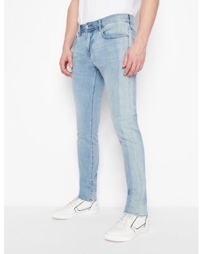 ARMANI AX JEANS 5TASK  10% POLYESTER, 89% COTTON, 1% ELASTANE.05EK LIGHT INDIGO