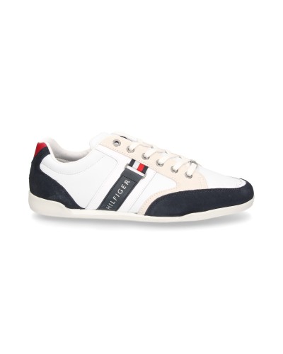TOMMY HILFIGER SNEAKER CORPORATE  MATERIAL MIX CUPSOLE.020 RWB