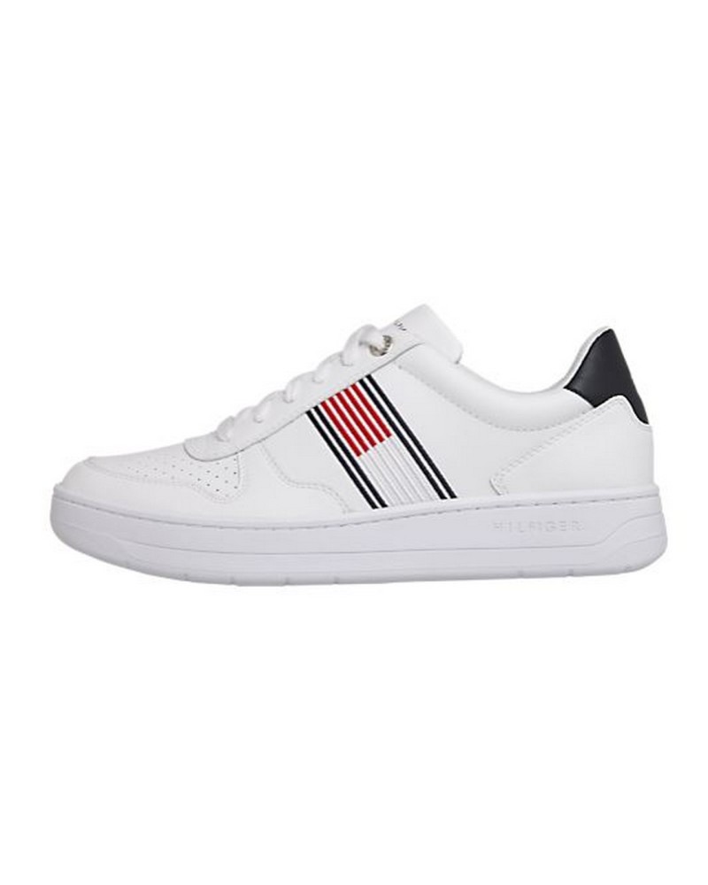 TOMMY HILFIGER SCARPA BASKET LOW CUPSOLE SNEAKER.YBR WHITE