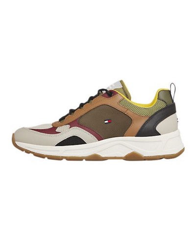 TOMMY HILFIGER SCARPA FASHION MIX SNEAKER.AEP STONE