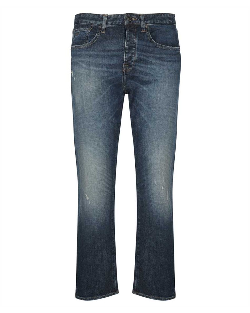 ARMANI AX JEANS MAN DENIM 5 POCKETS 1500 INDIGO DENIM