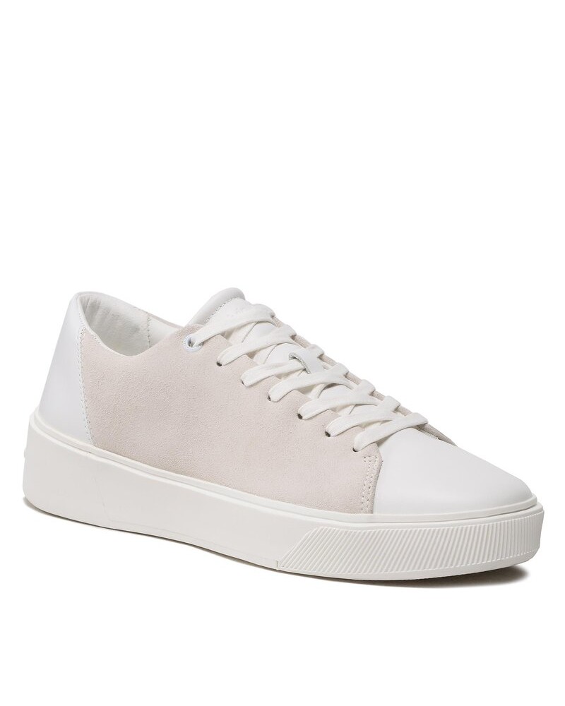 CK CALZATURE SNEAKERS LOW TOP LACE UP LTH.0K4 TRIPLE WHITE