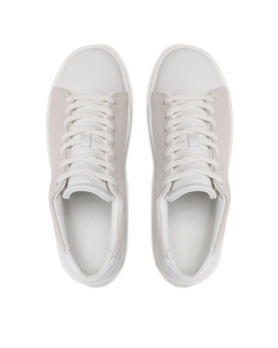 CK CALZATURE SNEAKERS LOW TOP LACE UP LTH.0K4 TRIPLE WHITE