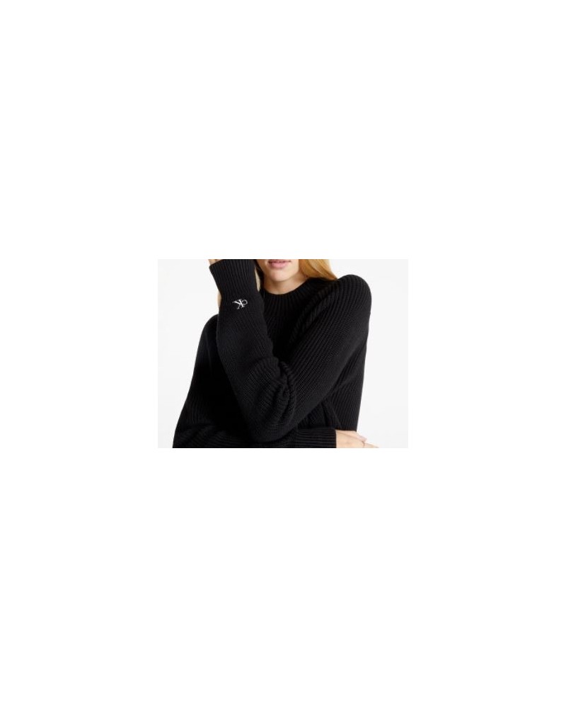 CKJeans MAGLIERIA MAGLIA CHEVRON PREMIUM COTTON SWATER.BEH CK BLACK