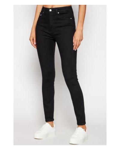 CKJeans JEANS SKINNY HIGH RISE SUPER SKINNY ANKLE.1BY DENIM BLACK
