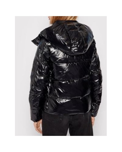 CKJeans GIUBBOTTO BOMBER MW HIGH SHINE SHORT PUFFER.BEH CK BLACK