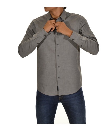 CKJeans CAMICIA CK STRETCH DOBBY.034 GRAY