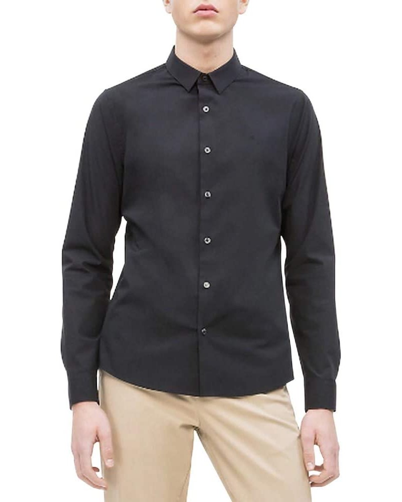 CKJeans CAMICIA LOGO SLIM STRETCH.099 CK BLACK