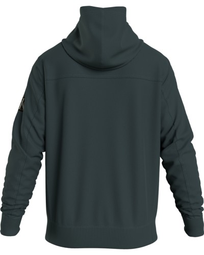 CKJeans FELPA C/CAPP MONOLOGO SLEEVE BADG.L7E DARK SEAWEED