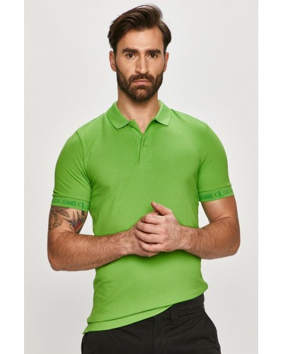 CKJeans POLO LOGO JACQUARD.LYQ ACID GREEN
