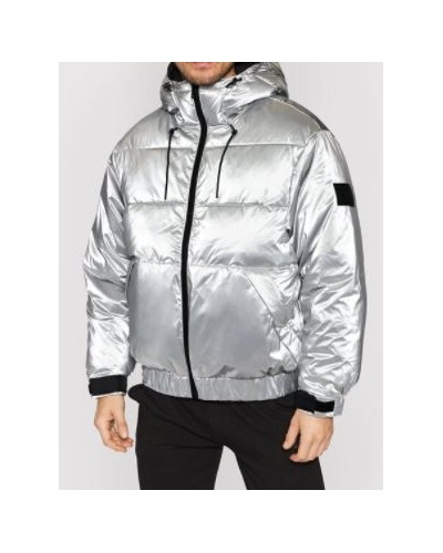 CKJeans GIUBBOTTO PIUMINO OVERSIZED SILVER PUFFER.0IM SILVER
