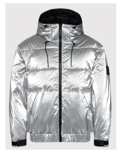CKJeans GIUBBOTTO PIUMINO OVERSIZED SILVER PUFFER.0IM SILVER