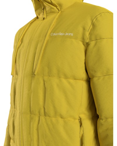 CKJeans GIUBBOTTO C/CAPP LOGO TAPE LW PADDED JACKET.ZH8 DUNE YELLOW