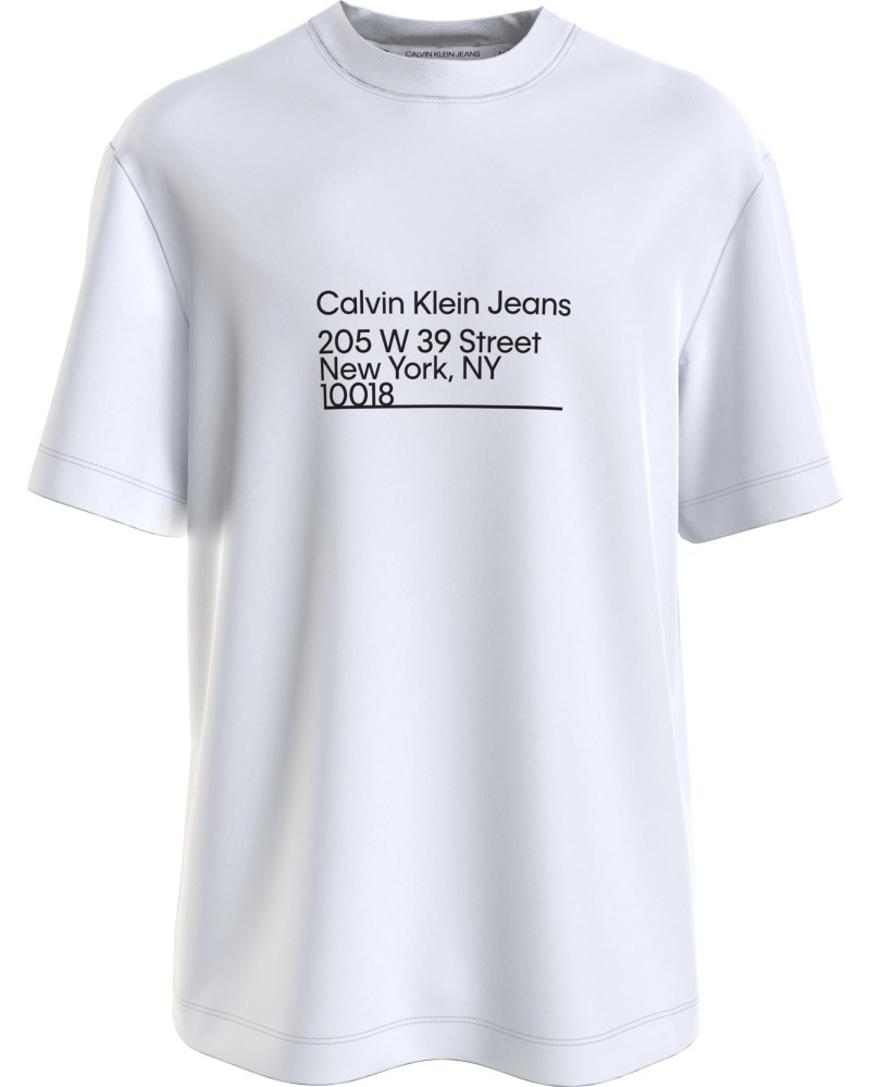 CKJeans T-SHIRT M/CORTA CK ADDRESS LOGO TEE.YAF BRIGHT WHITE YAF BRIGHT WHITE 