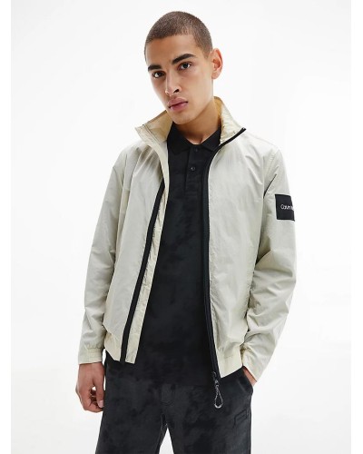 CKJeans GIUBBINO CRINKLE NYLON EASY.YAF BRIGHT WHITE YAF BRIGHT WHITE 