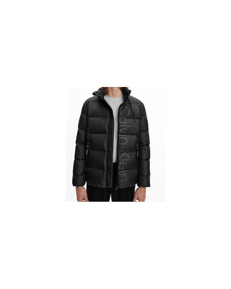 CKJeans GIUBBOTTO ZIP RECYCLED QUILTED BLOUSON.BEH CK BLACK