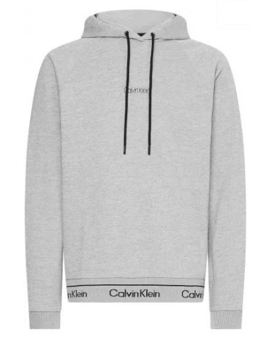 CKJeans FELPA C/CAPP HEATHER LOGO HOODIE.YAH EGREAT