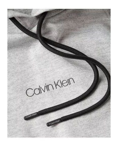 CKJeans FELPA C/CAPP HEATHER LOGO HOODIE.YAH EGREAT