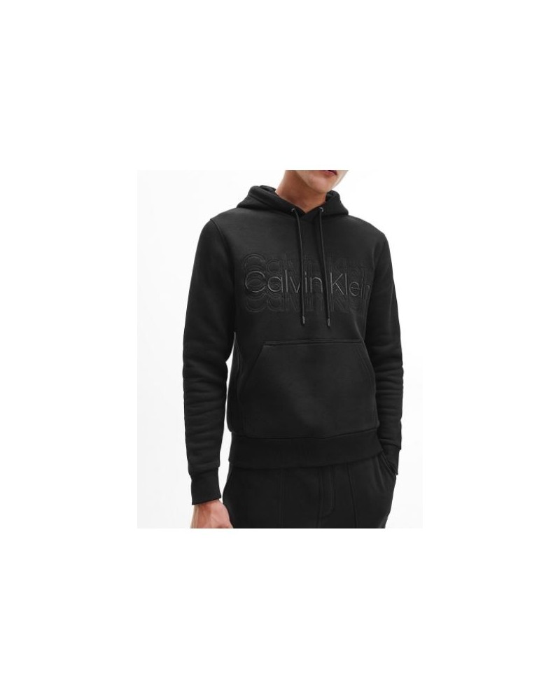 CKJeans FELPA C/CAPP MULTI LOGO HODDIE.BEH CK BLACK