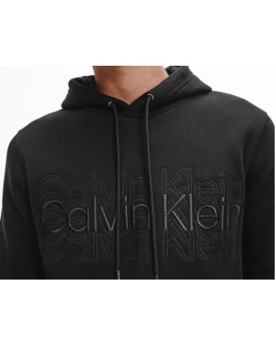 CKJeans FELPA C/CAPP MULTI LOGO HODDIE.BEH CK BLACK