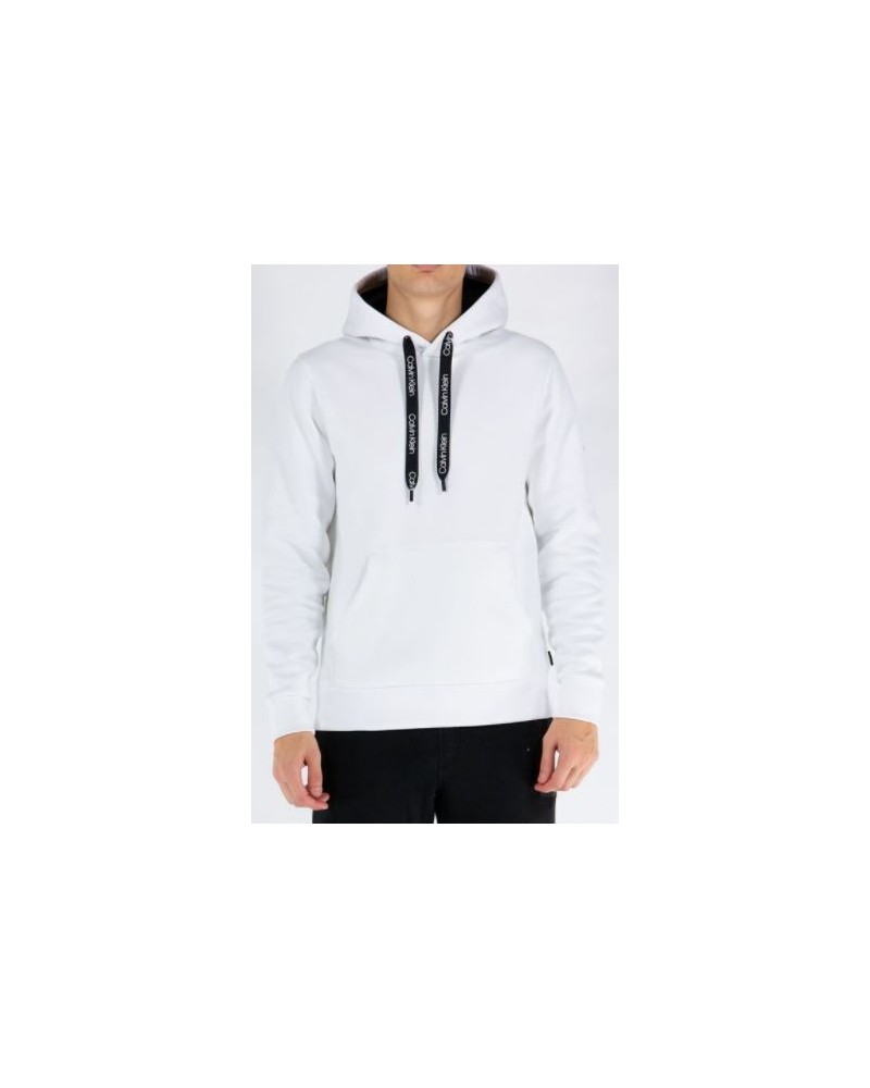 CKJeans FELPA C/CAPP OVERSIZED DRAWSTRINGS HOODIE.YAF BRIGHT WHITE YAF BRIGHT WHITE 
