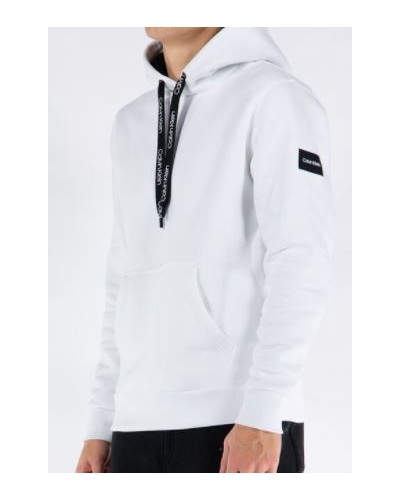 CKJeans FELPA C/CAPP OVERSIZED DRAWSTRINGS HOODIE.YAF BRIGHT WHITE YAF BRIGHT WHITE 