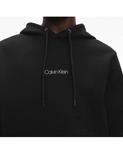 CKJeans FELPA C/CAPP CENTER LOGO HOODIE.BEH CK BLACK