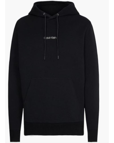 CKJeans FELPA C/CAPP CENTER LOGO HOODIE.BEH CK BLACK