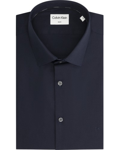 CK CAMICIA M/LUNGA POPLIN STRETCH SLIM.CHW NIGHT SKY