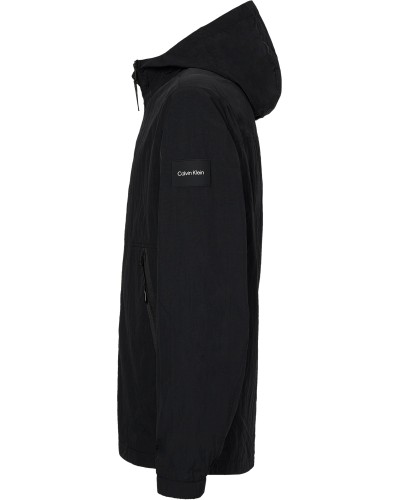 CK GIUBBINO C/CAPP CRINKLE NYLON  BLOUSON.BEH CK BLACK