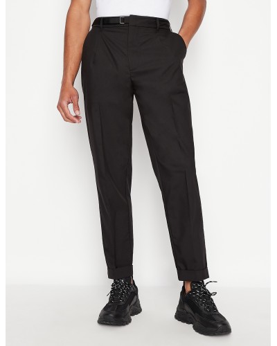 ARMANI AX PANTALONE CLASSIC  31% LYOCELL, 39% POLYESTER, 26% COTTON, 4% ELASTANE.1200 BLACK