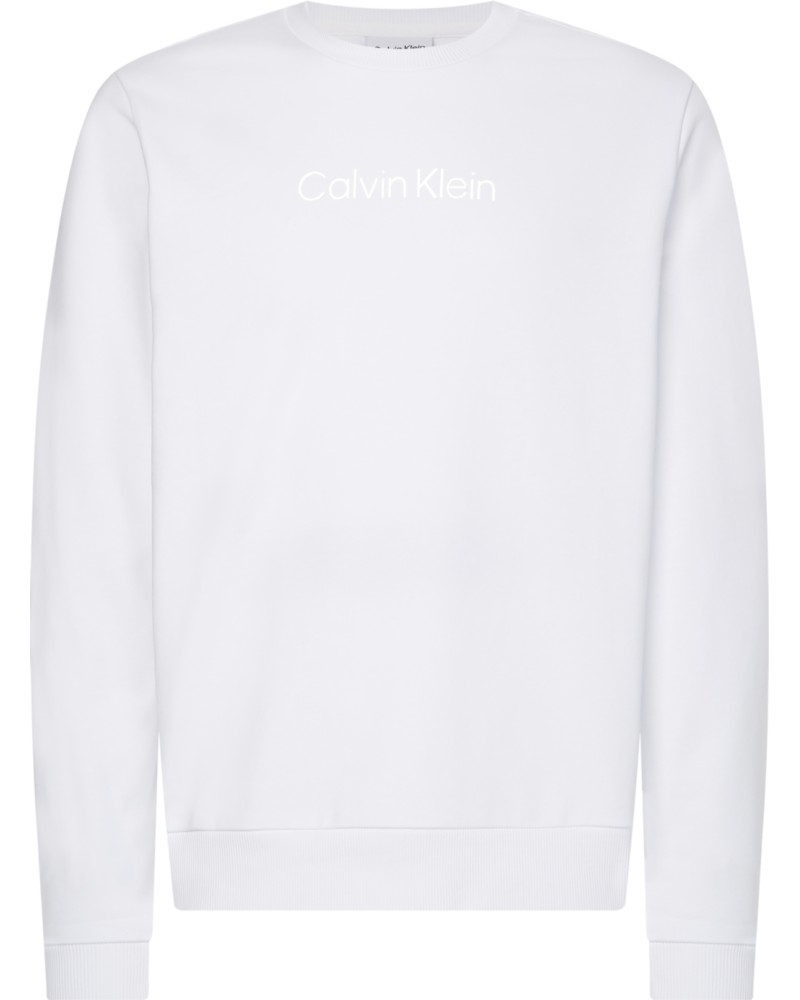 CK FELPA PARICOLLO MODERN FRONT LOGO SW.YAF BRIGHT WHITE YAF BRIGHT WHITE 