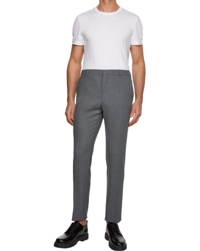 CK PANTALONE WOOL WASHABLE  BI-STRETCH WOOL PANTS.PQ6 GREY ASPHALT