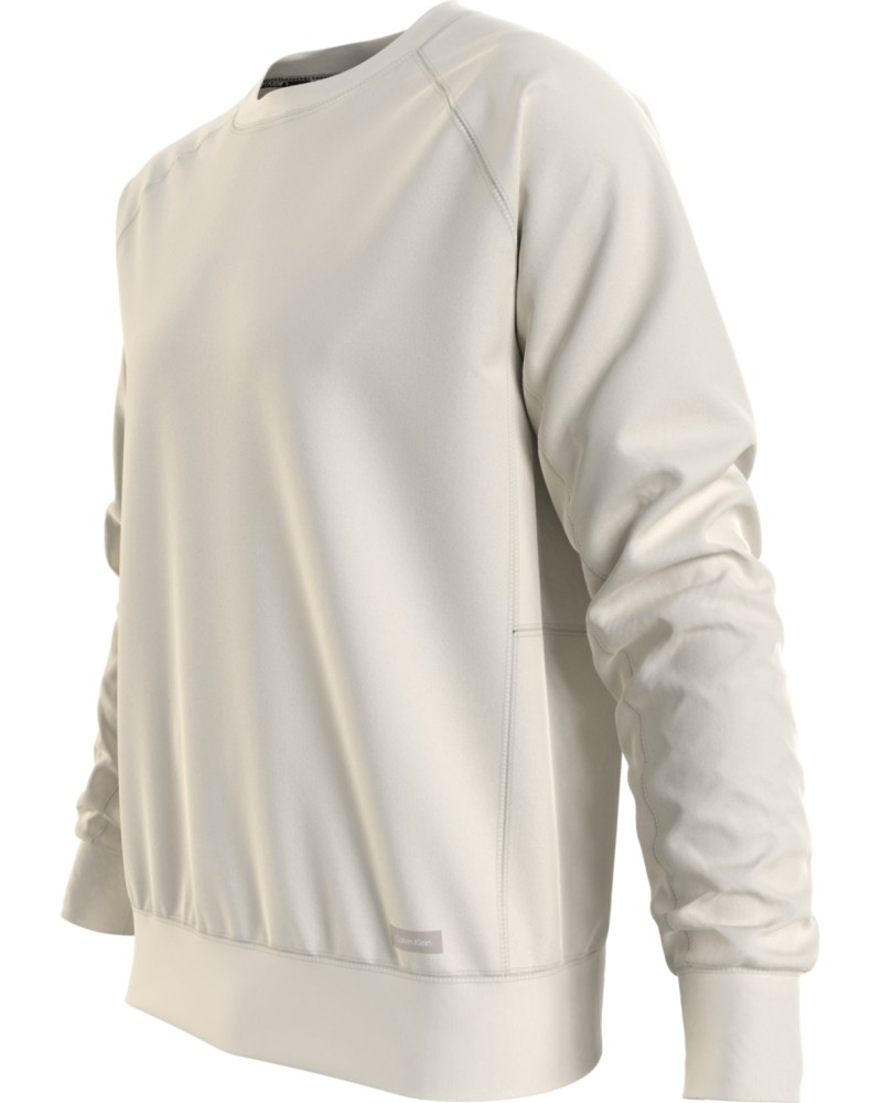 CK FELPA PARICOLLO SOFT MODAL COMFORT SWEATSHIRT.YAH EGRET
