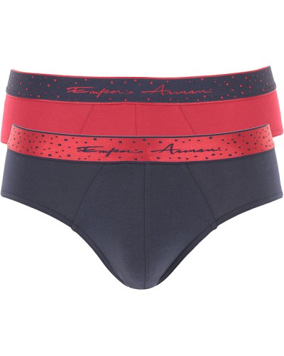 ARMANI EA7 INTIMO SET INTIMO 95% COTTON, 5% ELASTANE.50235 MARINE/CILIEGIA