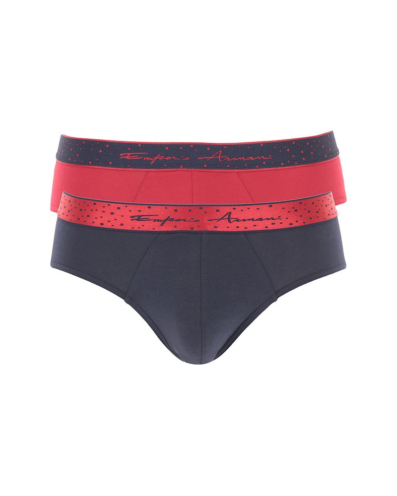 ARMANI EA7 INTIMO SET INTIMO 95% COTTON, 5% ELASTANE.50235 MARINE/CILIEGIA