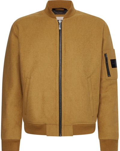 CK GIUBBOTTO WOOL WOOL BLEND HERO BOMBER.KCU CARAMEL