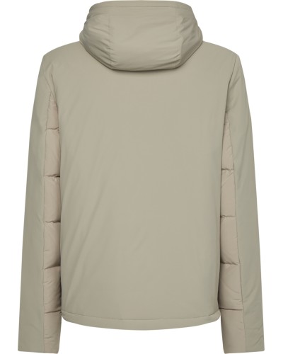 CK GIUBBOTTO C/CAPP STITCHLESS MIX MEDIA HOODIE.AF5 SHADOW BEIGE