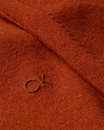CK MAGLIONCINO GIROCOLLO MODERN MODAL CREW NE.GPC GINGERBREAD BROWN GPC GINGERBREAD BROWN 