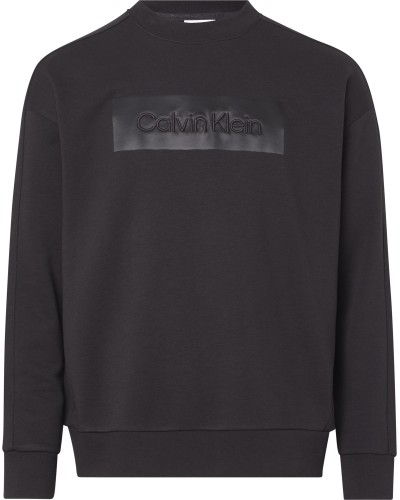 CK FELPA PARICOLLO EMBROIDERED COMFORT.BEH CK BLACK